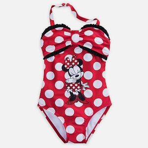 Disney Store Minnie Mouse Red swimsuit Size 3
